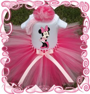 Baby Girl Tutu Dress Minnie Mouse Custom Boutique Set Birthday ★free Shipping★