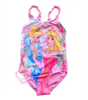 1pc Princess Baby Girl Swimsuit Pink Toddler Kid Swimwear Bathing Suit Sz 2T 6