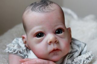 Beautiful Reborn Newborn Baby Girl Doll 'Saoirse' Sculpted by Bonnie Brown