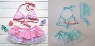 Girls Baby Child Bikini Swimsuit Swimwear Tankini Swim Bathing Suit Bathers Set
