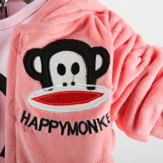Cute Baby Boy Winter Fall Monkey Outfits Set Suit Coat Outerwear T Shirt Clothes