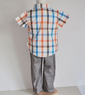A03 Boys Kids Baby Clothing Shirts T Shirt Pants 3pcs Outfit Set Top Pants S0 3Y