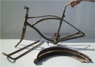 Vintage Hawthorne Hercules Bicycle Boys Bike Frame Parts Repair Restoration