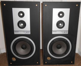 2 Vintage Sony Ss U45 3 Way Floor Standing Stereo Speaker