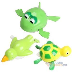 New Cute Wind Up Bath Diver Plastic Toy Swimming Baby Kids Bath Toys F8S