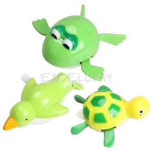 New Cute Wind Up Bath Diver Plastic Toy Swimming Baby Kids Bath Toys E0XC