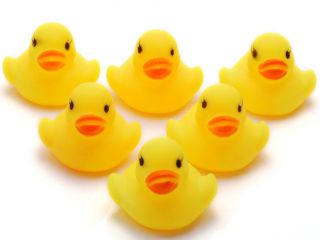 60pc Wholesale Bulk Lots Cute Rubber Ducks Baby Kids Children Bath Toy 4x4x4 5cm