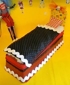 Custom Monster High Doll Bed Handmade Furniture for Ghoulia Doll not Included