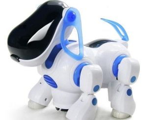 Electric Robotic Dogs Electronic Pet Dog Toy Music Lights Shine Toy for Kids