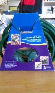 Noma 6 Receptacle 15' Extension Cord RARE Vintage Piece for Your Tree