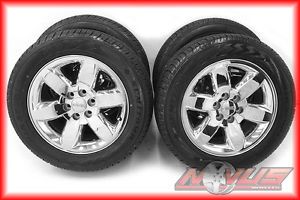 20" GMC Yukon Sierra Denali Chevy Tahoe Silverado Wheels Goodyear Tires 18