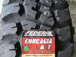 4 New 285 70R17 inch Federal Mud Tires 285 70 17 2857017 R17 M T MT