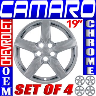 4 PC Set Chevrolet Camaro 19" Chrome Wheel Skins Rim Covers Hub Caps Wheels