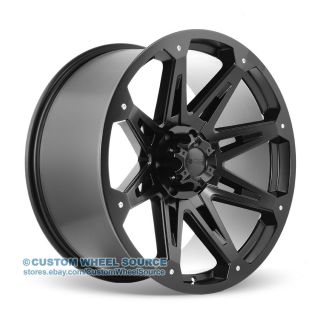 20" Dcenti DW901 Black Wheel and Tire Package for Dodge Ford GMC Hummer Lincoln