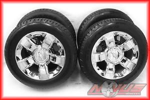 20" 2014 Chevy Silverado Tahoe LTZ GMC Yukon Chrome Wheels Tires 22 18 GM