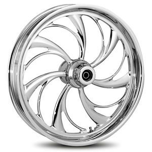 RC Components Helix Chrome 21" ft RR Wheel Tire Package Harley Touring 2009 Up