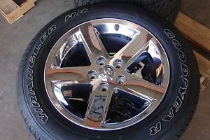 4 20" Dodge RAM 1500 5 Spoke Chrome Factory Wheels Rims Tires