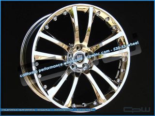 2007 2012 Model Jaguar XF Senta II Chrome Wheels Rims Tires Package New