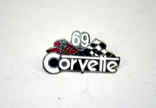 1969 C3 Corvette Hat Pin Tie Tac Lapel Jacket