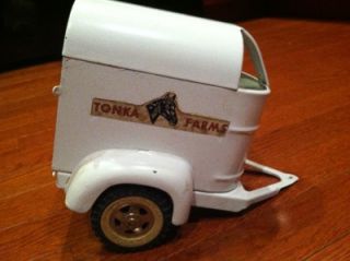 Vintage Tonka Toy Dump Truck and Horse Trailer