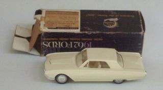 1962 Ford Thunderbird HT Vintage Promo 1 25 w Box Plastic Toy Car VHTF T Bird