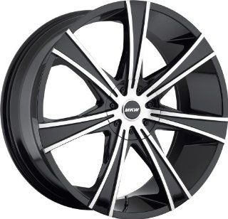MKW M108 22 Black Wheel / Rim 6x135 & 6x5.5 with a 25mm Offset and a 100.00 Hub Bore. Partnumber M108 2295002625B: Automotive