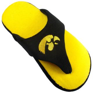 Comfy Feet NCAA Comfy Flop Slippers   Iowa Hawkeyes   Mens Slippers