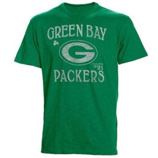 47 Brand Green Bay Packers St. Patricks Day Scrum Premium T Shirt   Kelly Green
