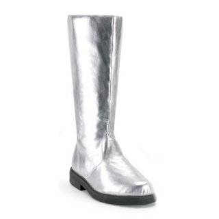silver fancy dress boots