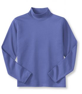Pima Cotton Tee, Long Sleeve Stand Up Neck