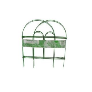 Glamos Wire Products 18 in. x 10 ft. Light Green Folding Wire Garden Fence 778099