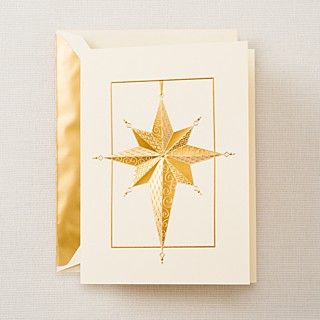 Crane & Co Gold Star Holiday Cards