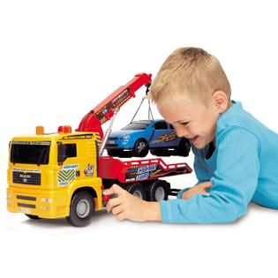 Dickie Toys Pump Action Tow Truck, 22 in.