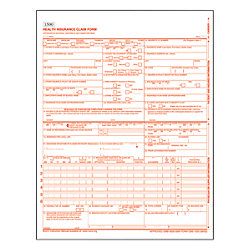 TOPS 1 Part Laser Medical Claim Forms 8 12 x 11  Pack Of 250