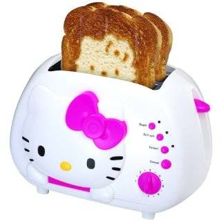 Hello Kitty KT5211 2 Slice Wide slot toaster with cool Touch Exterior