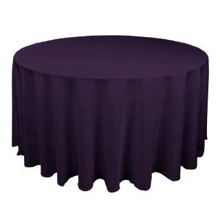   Round Polyester Tablecloth Red 120 Inch Round Polyester Tablecloth