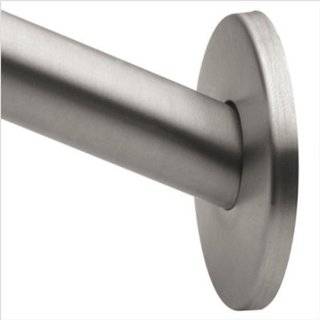   Inspirations 5 foot Low Profile Curved Shower Rod, Brushed Nickel