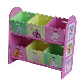   Kidz Pink Series Kids Wooden Chair Desk with Storage: Toys & Games