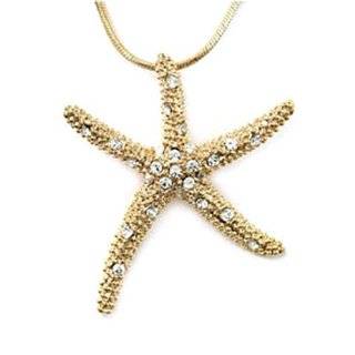 Cases Starfish Pendant (Gold Tone), Fashion Jewelry from Sharon Case 