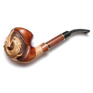 Pear Wood Hand Carved Tobacco Smoking Pipe DALI#2 + Pouch 