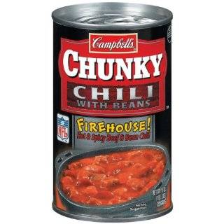 Campbells Chunky Firehouse Hot & Spicy Chili, 19 Ounce Cans (Pack of 