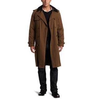 London Fog Mens Bogart Double Breasted Belted Trench Coat