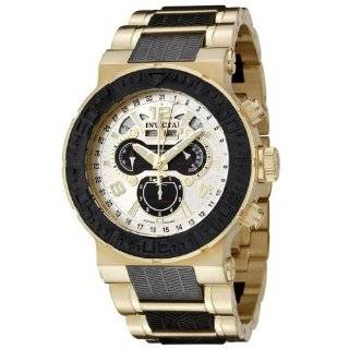 Invicta Mens 6777 Reserve Collection Chronograph 18k Gold Plated and 
