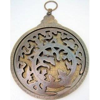LARGE 12in Brass Antiqued Reproductin ASTROLABE Over 10 lbs FREE SHIP 