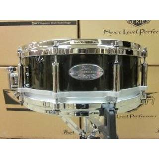 Pearl Free Floating 6 Ply Maple Snare Drum, Piano Black 14X5 Inches