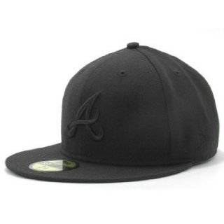  MLB New Era Atlanta Braves Black Red League 59FIFTY Fitted Hat 