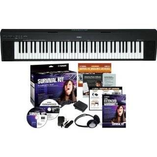   Grand Digital Piano Bundle With Keyboard Stand, Survival Kit & Bench