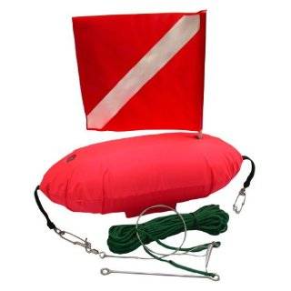Scuba Diving Spearfishing Dive Flag Float with Fish Stringer and 33ft 
