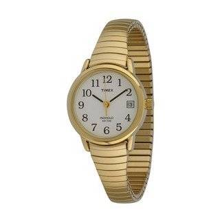  Lorus Ladies Stretch Band Gold Tone Watch with Roman Easy 